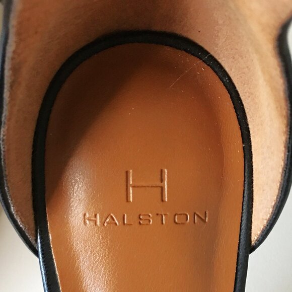 ＨＡＬＳＴＯＮ "London" Napa Leather Double Ankle Strap D'Orsay - Size 8.5 - Picture 9 of 13